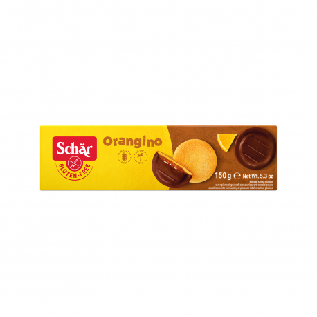 Schar μπισκότα με γέμιση πορτοκάλι & επικάλυψη σοκολάτας - χωρίς γλουτένη (150g)