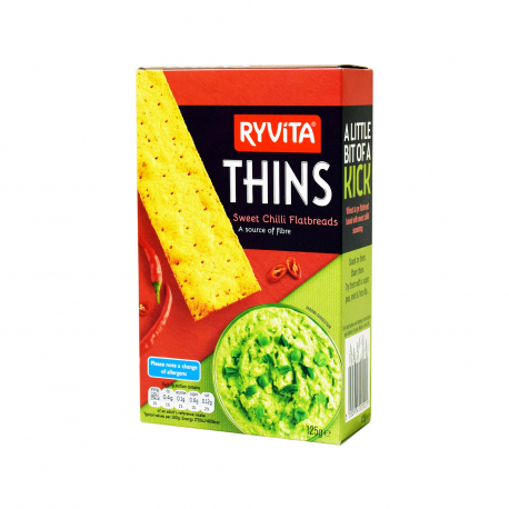 Ryvita κράκερ thins sweet chili (125g)