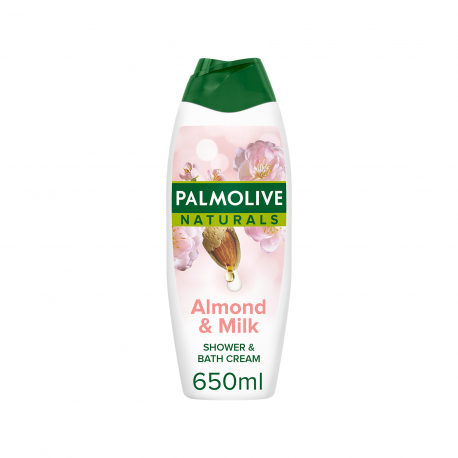 Palmolive αφρόλουτρο naturals almond & milk (650ml)