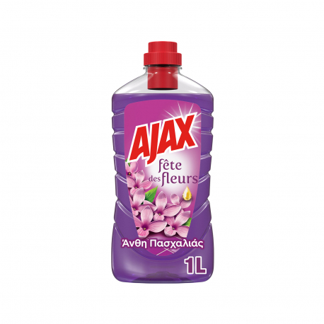 Ajax υγρό καθαριστικό πατώματος γιορτή λουλουδιών άνθη πασχαλιάς (1000ml)