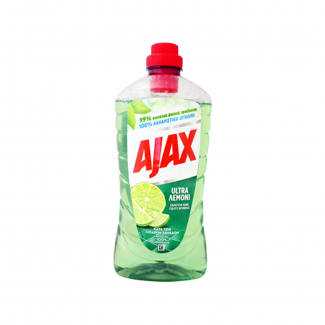 Ajax υγρό καθαριστικό πατώματος ultra λεμόνι (1lt)