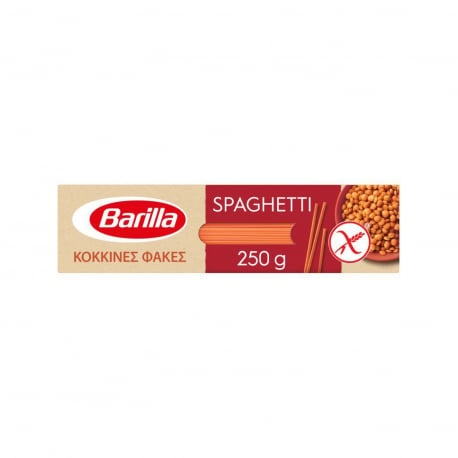 Barilla μακαρόνια κόκκινης φακής σπαγγέτι - χωρίς γλουτένη (250g)