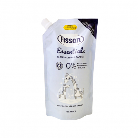 Fissan σαμπουάν & αφρόλουτρο παιδικό ανταλλακτικό essentials (500ml)
