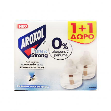Aroxol υγρό ανταλλακτικό εντομοαπωθητικό pure & strong liquid (25ml) (1+1)