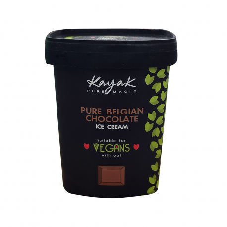 Kayak παγωτό από βρώμη οικογενειακό pure belgian chocolate - vegan (0.45kg)