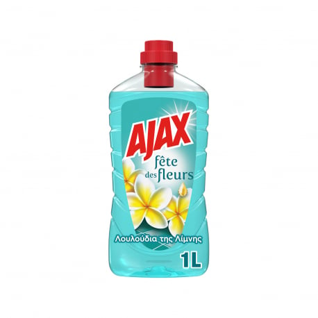 Ajax υγρό καθαριστικό πατώματος γιορτή λουλουδιών λουλούδια της λίμνης (1lt)