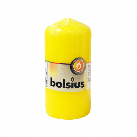 Bolsius κερί κυλινδρικό 120/58 κίτρινο