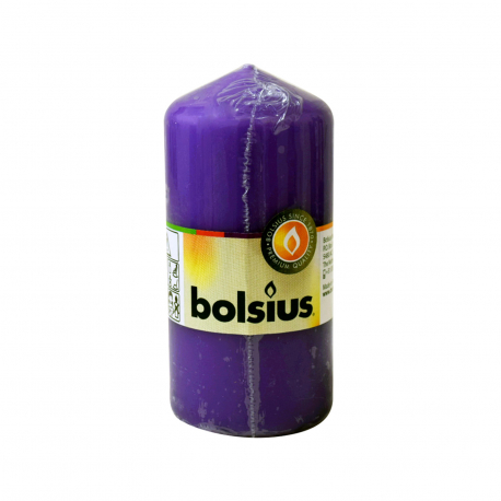 Bolsius κερί κυλινδρικό 120/58 violet