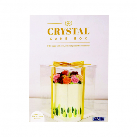 PME κουτί συσκευασίας κέικ crystal cake box 20Χ20Χ28
