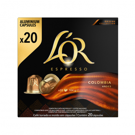 L'or καφές espresso σε κάψουλες colombia (20τεμ.)