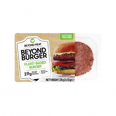 Beyond meat μπιφτέκια φυτικά κατεψυγμένα beyond burger χωρίς σόγια - χωρίς γλουτένη, vegetarian, vegan, προϊόντα που μας ξεχωρίζουν (2x113g)