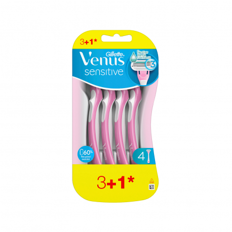 Gillette ξυραφάκια γυναικεία venus sensitive (3+1)