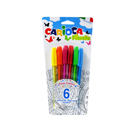 Carioca στυλό fiorella (6τεμ.)
