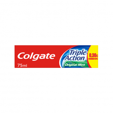 Colgate οδοντόκρεμα triple action (75ml) (-0.3€)
