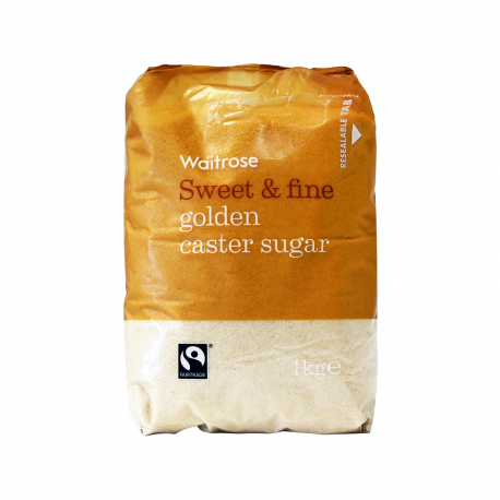 Waitrose ζάχαρη sweet & fine χρυσή, ακατέργαστη (1kg)