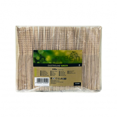Gastroline μαχαίρια ξύλινα green k31050 (100τεμ.)