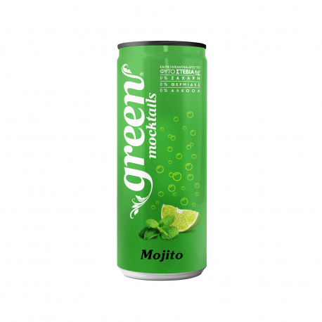 GREEN ΑΝΑΨΥΚΤΙΚΟ MOCKTAILS MOJITO - Χωρίς ζάχαρη (330ml)