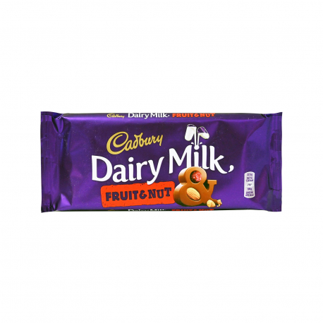 Cadbury σοκολάτα γάλακτος dairy milk fruit & nut - vegetarian (110g)