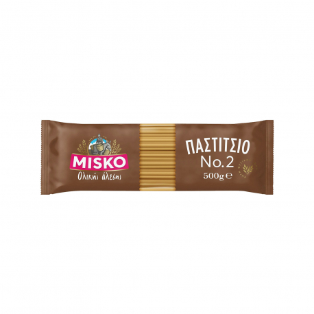 Misko μακαρόνια ολικής αλέσεως παστίτσιο No. 2 (500g)