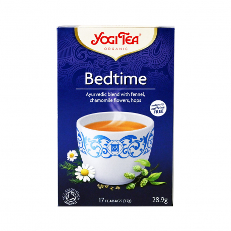 Yogi tea αφέψημα bed time χωρίς καφεΐνη - βιολογικό, vegan (17φακ.)