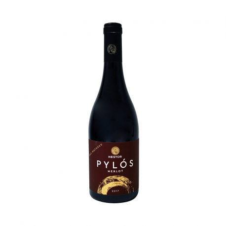Nestor κρασί ερυθρό ξηρό pylos merlot (750ml)