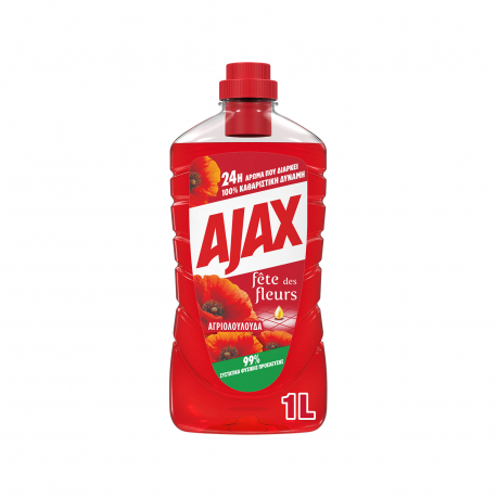 Ajax υγρό καθαριστικό οικιακής χρήσης γιορτή λουλουδιών αγριολούλουδα (1lt)