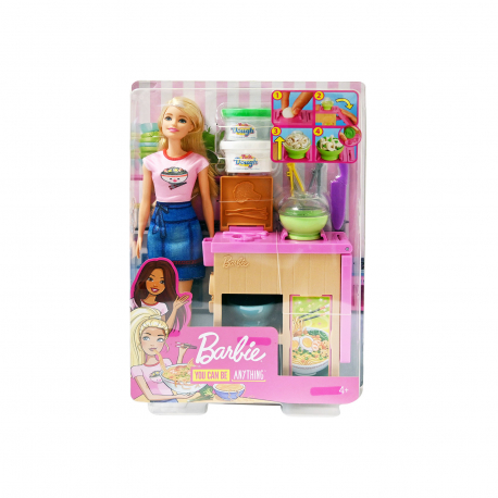 Παιχνίδι κούκλα παιδική barbie εργαστήριο μακαρονιών GHK 43- 0 