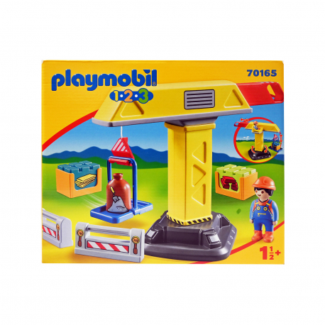 Playmobil παιχνίδι 70165 γερανός κατασκευών 1,5+ ετών