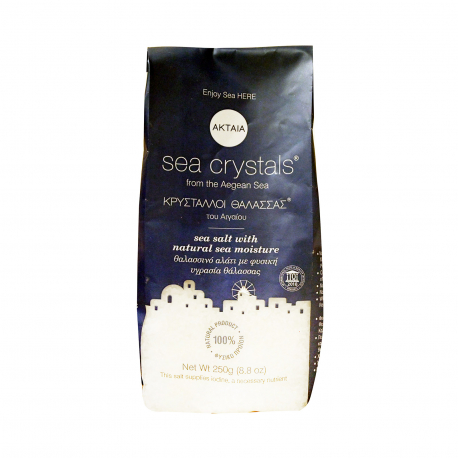 Ακταία αλάτι θαλασσινό κρύσταλλοι θάλασσας (250g)