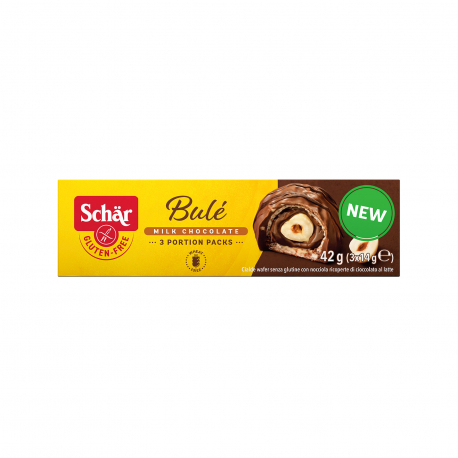 Schar σοκολατάκια bule με φουντούκι - χωρίς γλουτένη (3x42g)
