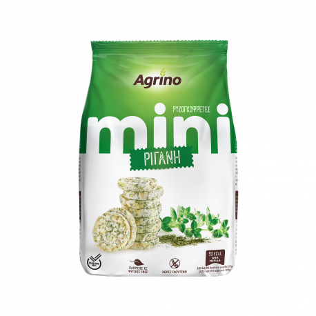 Agrino ρυζογκοφρέτα μίνι ρίγανη - χωρίς γλουτένη (50g)