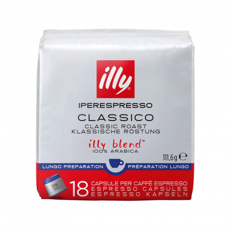 Illy καφές espresso σε κάψουλες iperespresso classico lungo (18τεμ.)