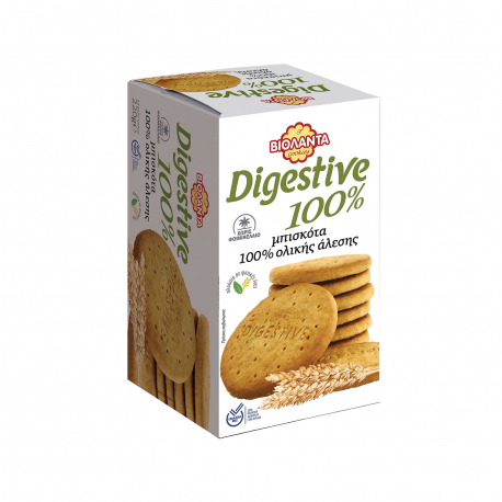 Βιολάντα μπισκότα 100% ολικής αλέσεως digestive (220g)