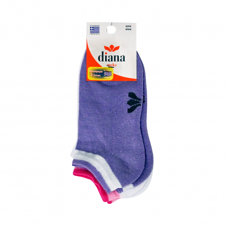 Diana κάλτσα τερλίκι one size/ ρίγα στο λάστιχο (2τεμ.)