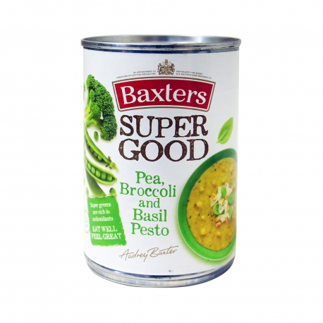 Baxters σούπα έτοιμη super good αρακάς, μπρόκολο & πέστο - χωρίς γλουτένη (400g)