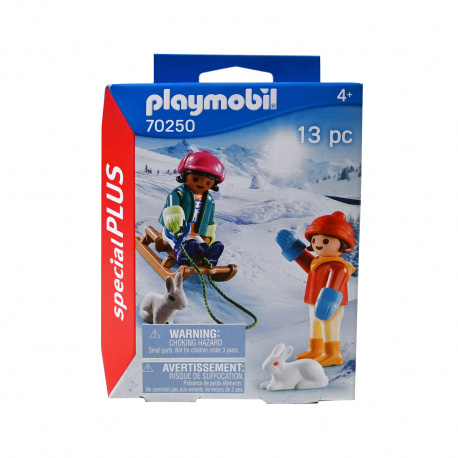 Playmobil παιχνίδι 70250 παιδάκια με έλκηθρο 4+ ετών