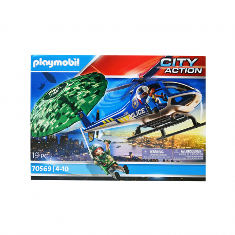 Playmobil παιχνίδι 70569 city action εναέρια καταδίωξη από 4-10 ετών