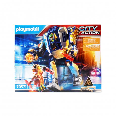 Playmobil παιχνίδι 70571 city action ρομπότ & ληστής από 4-10 ετών