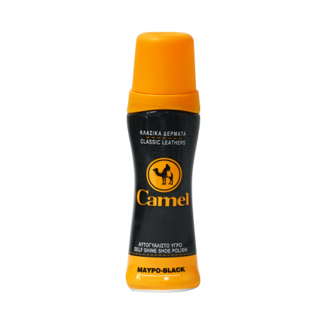 Camel υγρό αυτογυάλιστο υποδημάτων κλασικά δέρματα μαύρο (75ml)