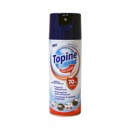 Topine spray total power mountain fresh με αιθυλική αλκοόλη (400ml)