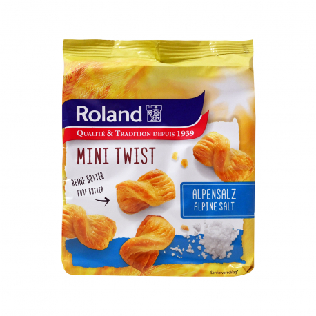 Roland κρουασίνια mini twist με αλάτι Άλπεων & βούτυρο (75g)
