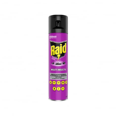 Raid spray αεροζόλ για ιπτάμενα έντομα multi insects (400ml)