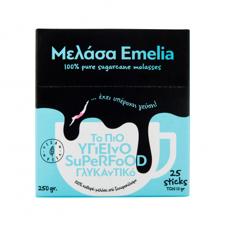 EMELIA ΜΕΛΑΣΑ ΣΤΙΚ - Vegan,Προϊόντα που μας ξεχωρίζουν (25x10g)
