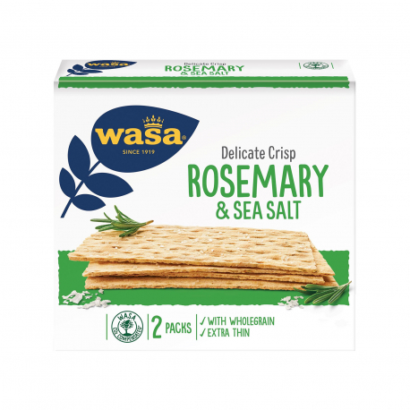 Wasa φρυγανιές delicate crisp rosemary & sea salt (190g)