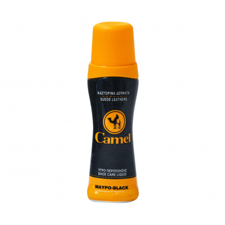 Camel υγρό περιποίησης υποδημάτων καστόρινα δέρματα μαύρο (75ml)