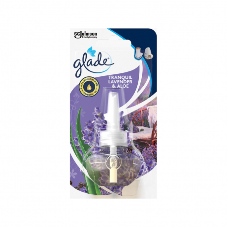 Glade ανταλλακτικό αποσμητικού χώρου έλαιο electric scented oil tranquil, lavender & aloe (20ml)