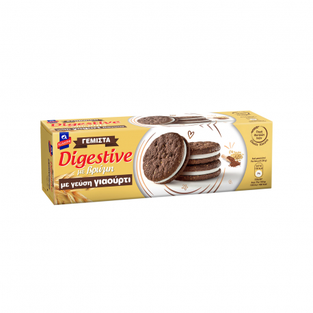 Αλλατίνη μπισκότα γεμιστά digestive με βρώμη ολικής αλέσεως, γεύση γιαουρτιού (250g)