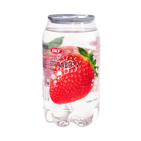 Okf ανθρακούχο νερό με γεύση φράουλα (350ml)