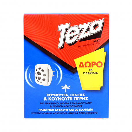 Teza συσκευή εντομοαπωθητική & ταμπλέτες ματ (+20 ταμπλέτες)