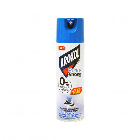 Aroxol spray αεροζόλ για μύγες & κουνούπια pure & strong (300ml) (-0.5€)